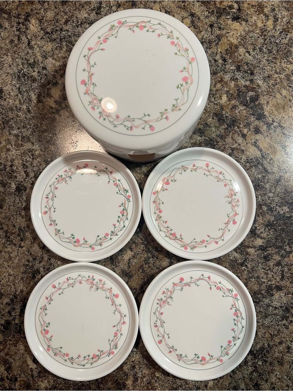LoveShackFancy Inspired Floral Coaster Set